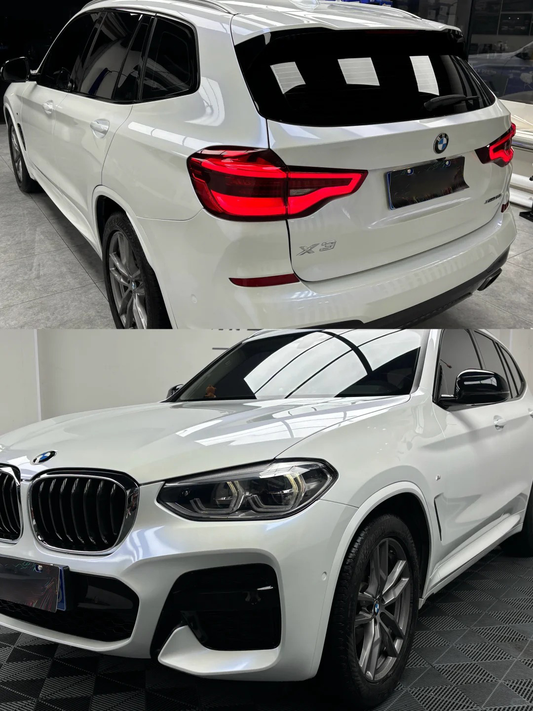 Ravoony Plus PET Glossy White to Blue Car Vinyl Wrap review Apex Finish Pro 01