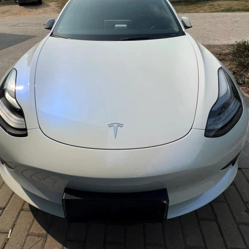 Ravoony Plus PET Glossy White to Blue Car Vinyl Wrap review 