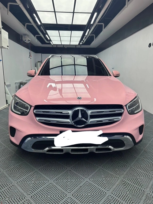 Ravoony Plus PET Gloss Crystal Peach Pink Car Vinyl Wrap review 