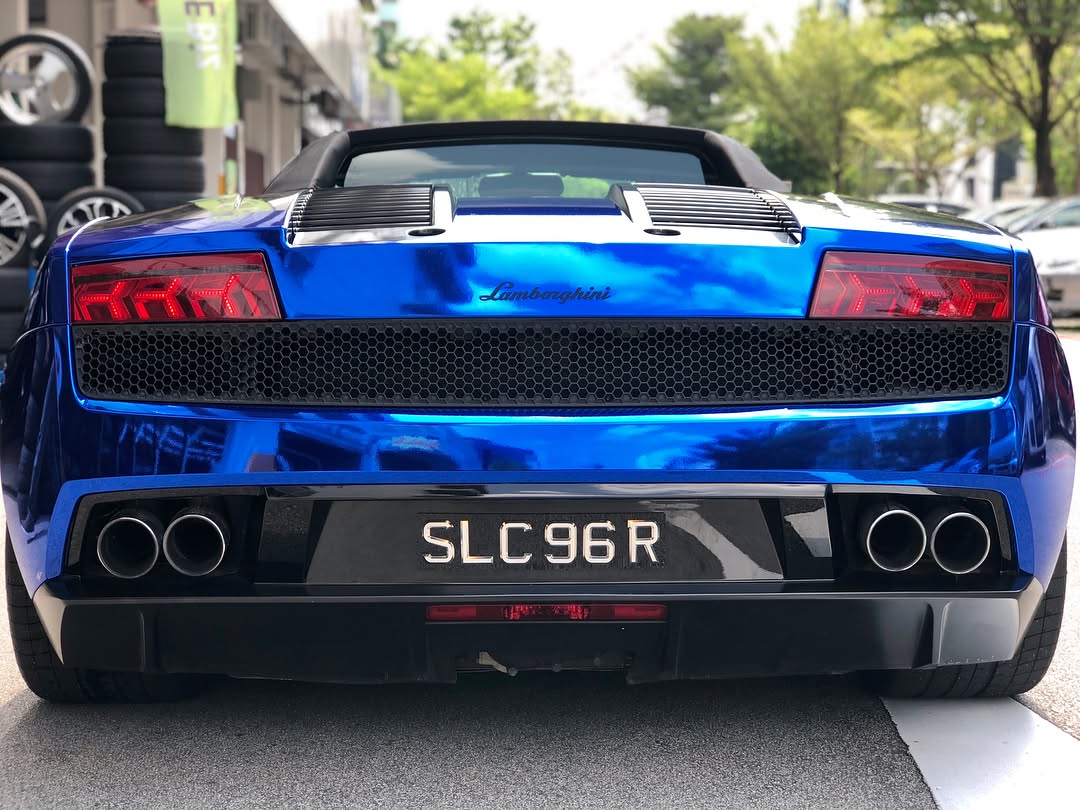 Ravoony Plus PET Glossy Chrome Blue Car Vinyl Wrap review Infinity Coatings Ltd. 01