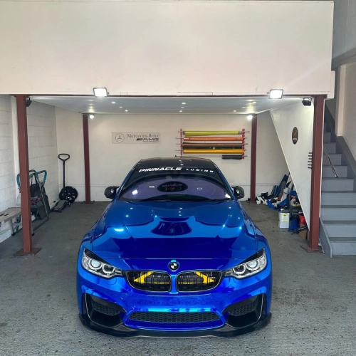 Ravoony Plus Glossy Chrome Blue Car Vinyl Wrap review 