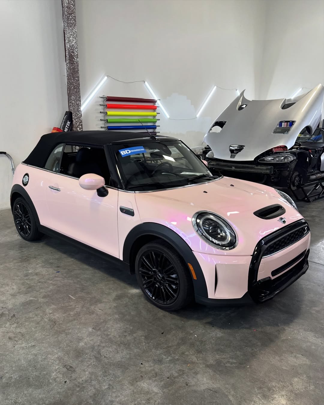 Ravoony Plus PET Twin Magic Pink Car Vinyl Wrap review Luminous Wraps Co 03