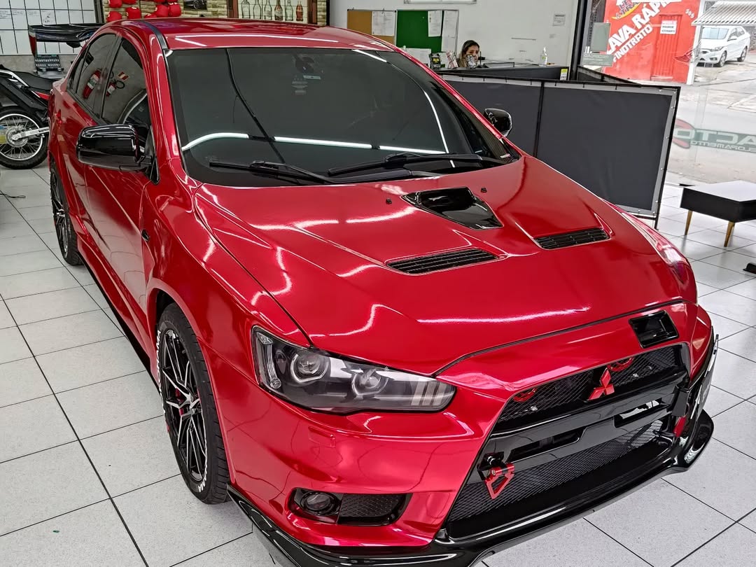 Ravoony Plus Super Gloss Chrome Red Vinyl Car Wrap review Horizon Vinyl Specialists 02