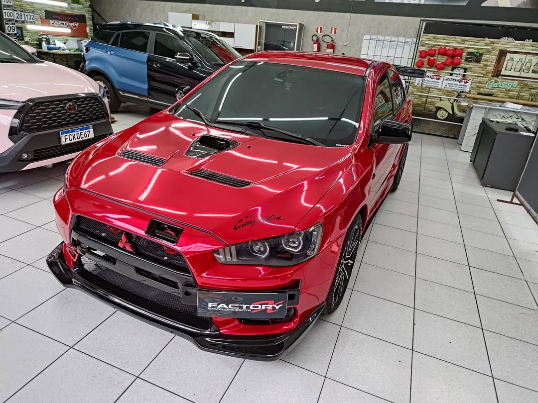 Ravoony Plus Super Gloss Chrome Red Vinyl Car Wrap review Horizon Vinyl Specialists 01