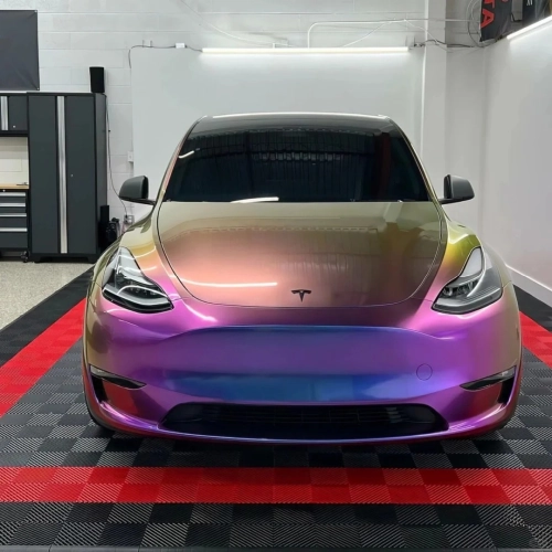 Ravoony Plus PET Gloss Magic Colored Purple Chameleon Wrap review 