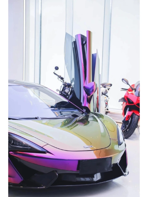 Ravoony Plus PET Gloss Magic Colored Purple Chameleon Wrap review 