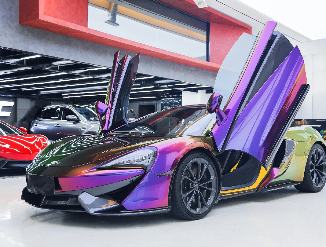 Ravoony Plus PET Gloss Magic Colored Purple Chameleon Wrap review Horizon Vinyl Specialists 01