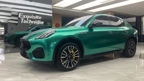 Ravoony Plus PET Metallic Paint Emerald Green Car Vinyl Wrap review 