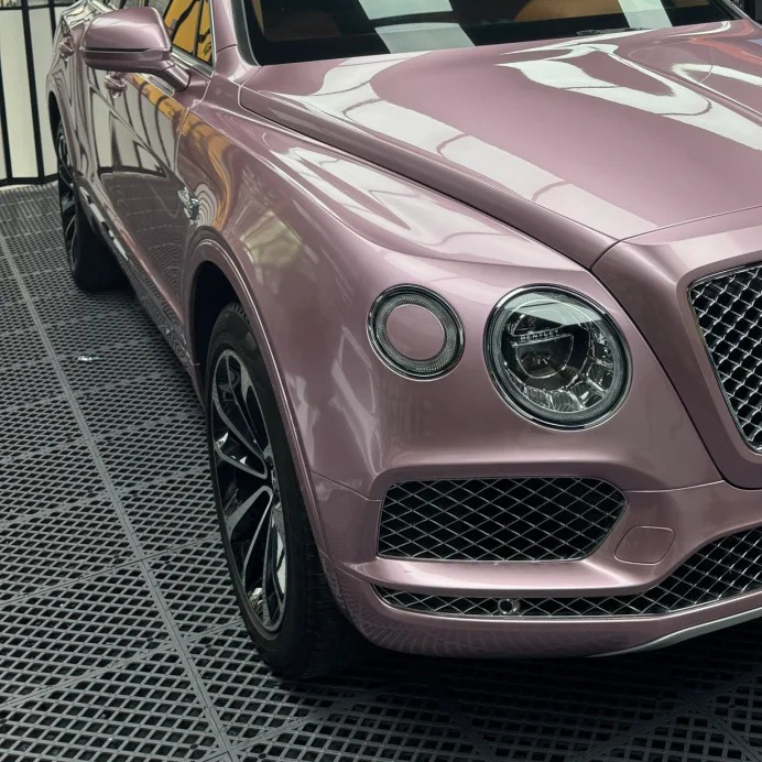 Ravoony Plus Bentley Gloss Passion Pink Vinyl Car Wrap review Luminous Wraps Co. 01