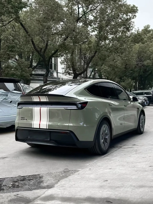 Ravoony Plus PET Gloss Khaki Green Car Vinyl Wrap review 