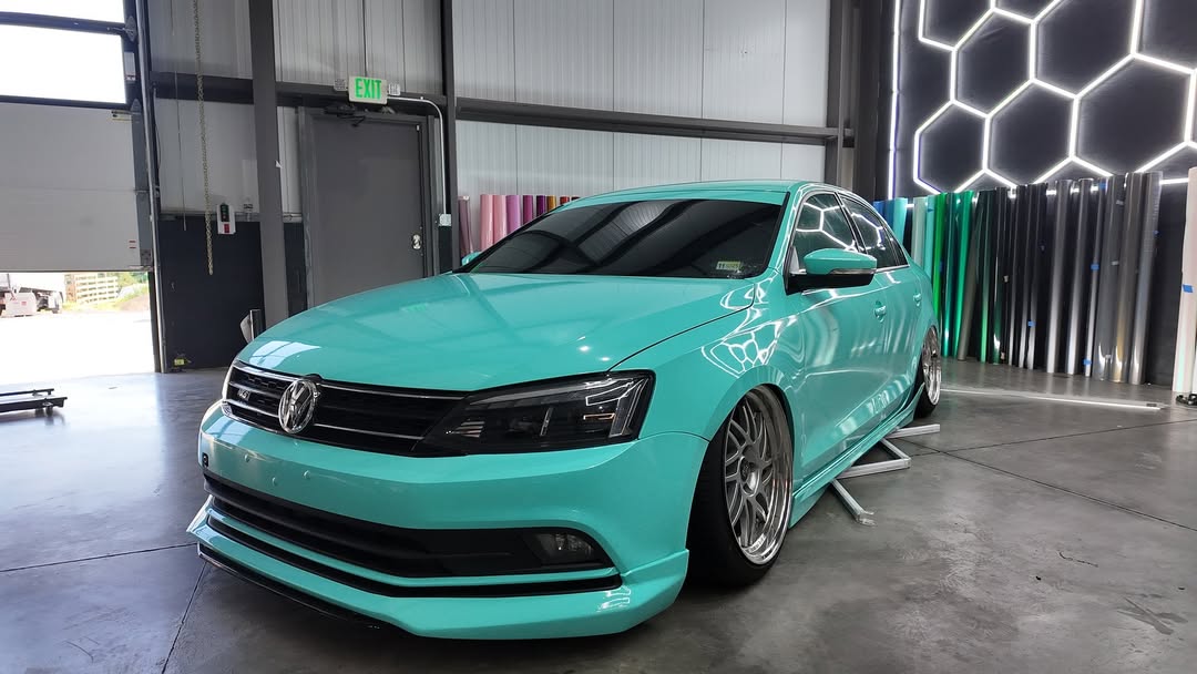 Ravoony Plus PET Glossy Tiffany Blue Car Vinyl Wrap review Aura Auto Wraps 01