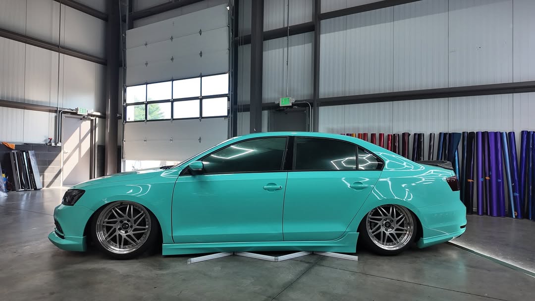 Ravoony Plus PET Glossy Tiffany Blue Car Vinyl Wrap review Aura Auto Wraps 02