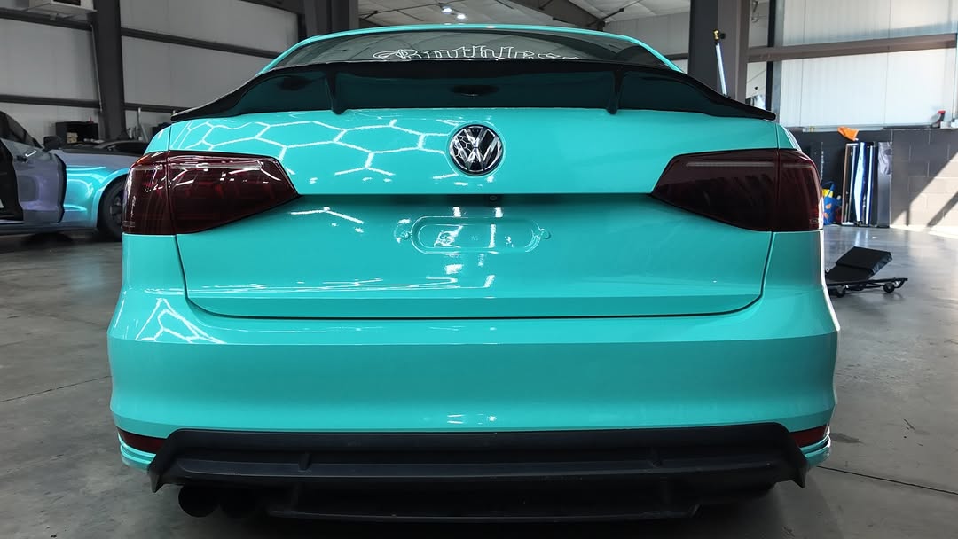 Ravoony Plus PET Glossy Tiffany Blue Car Vinyl Wrap review Aura Auto Wraps 03