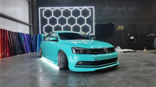 Ravoony Plus PET Glossy Tiffany Blue Car Vinyl Wrap review 