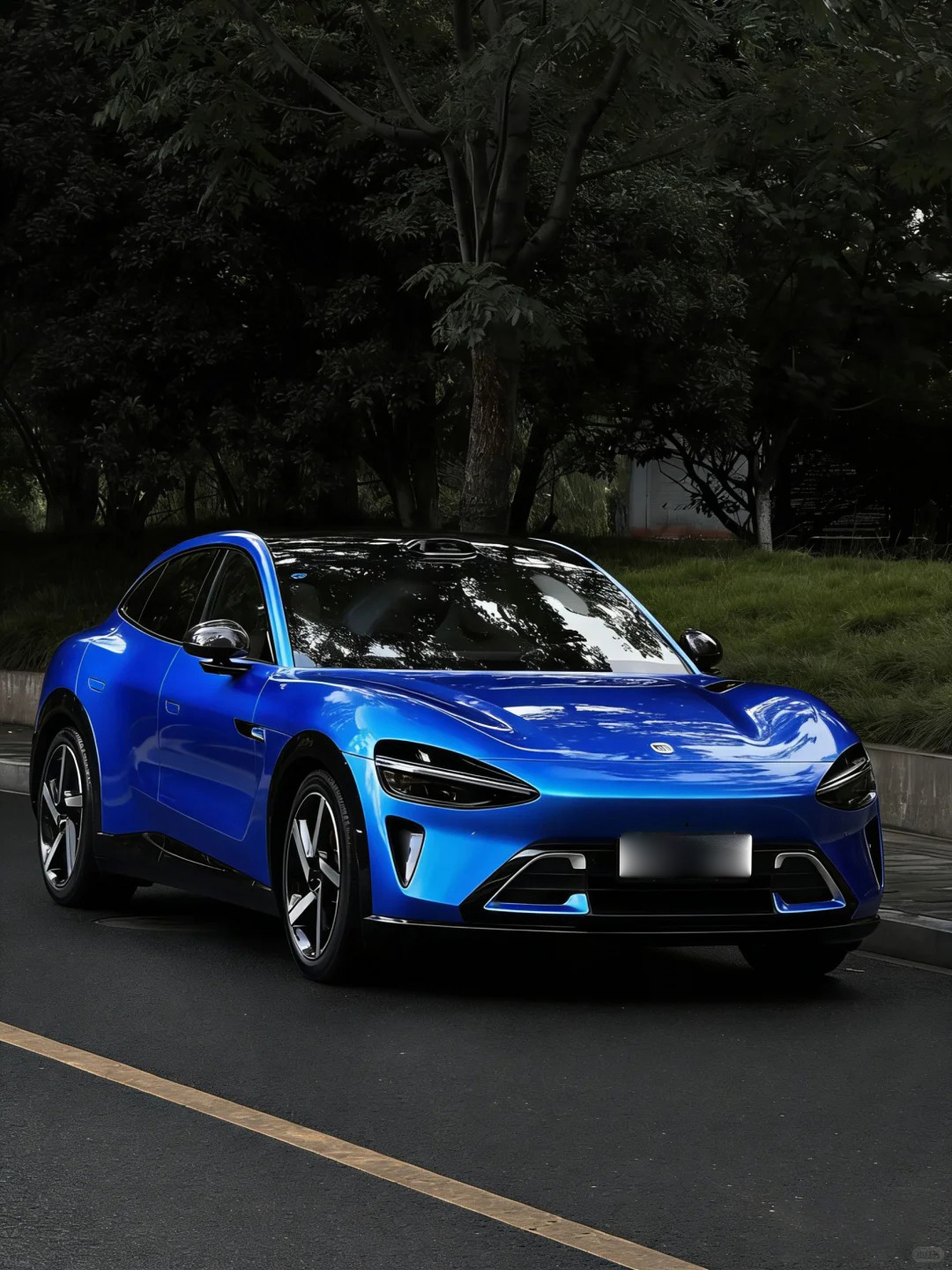 Ravoony Plus PET Gloss Metallic Blueberry Blue Vinyl Car Wrap review Vertex Auto Coatings 03