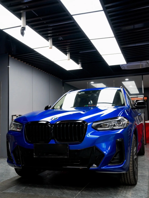 Ravoony Plus PET Gloss Metallic Blueberry Blue Vinyl Car Wrap review 