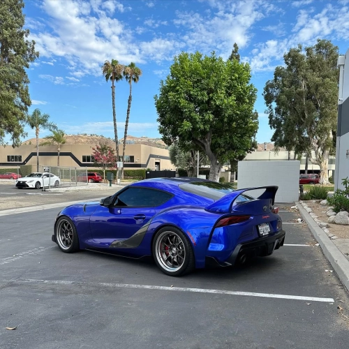 Ravoony Plus PET Gloss Metallic Blueberry Blue Vinyl Car Wrap review 