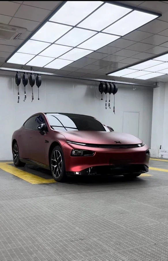 Ravoony Plus PET Matte Chrome Romanee Red Vinyl Car Wrap review Aura Auto Finishes 01