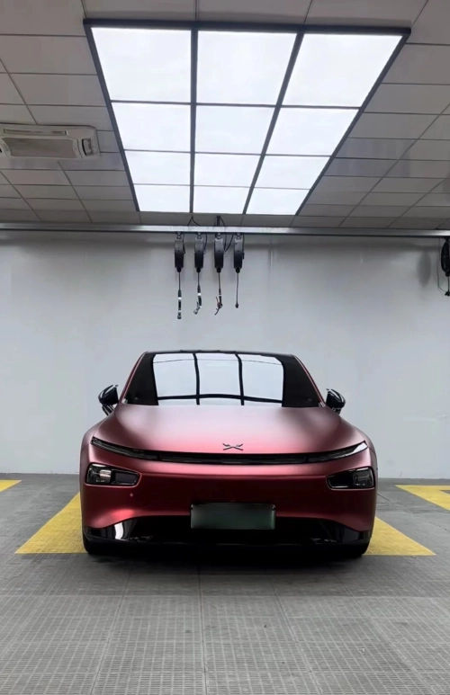 Ravoony Plus PET Matte Chrome Romanee Red Vinyl Car Wrap review 