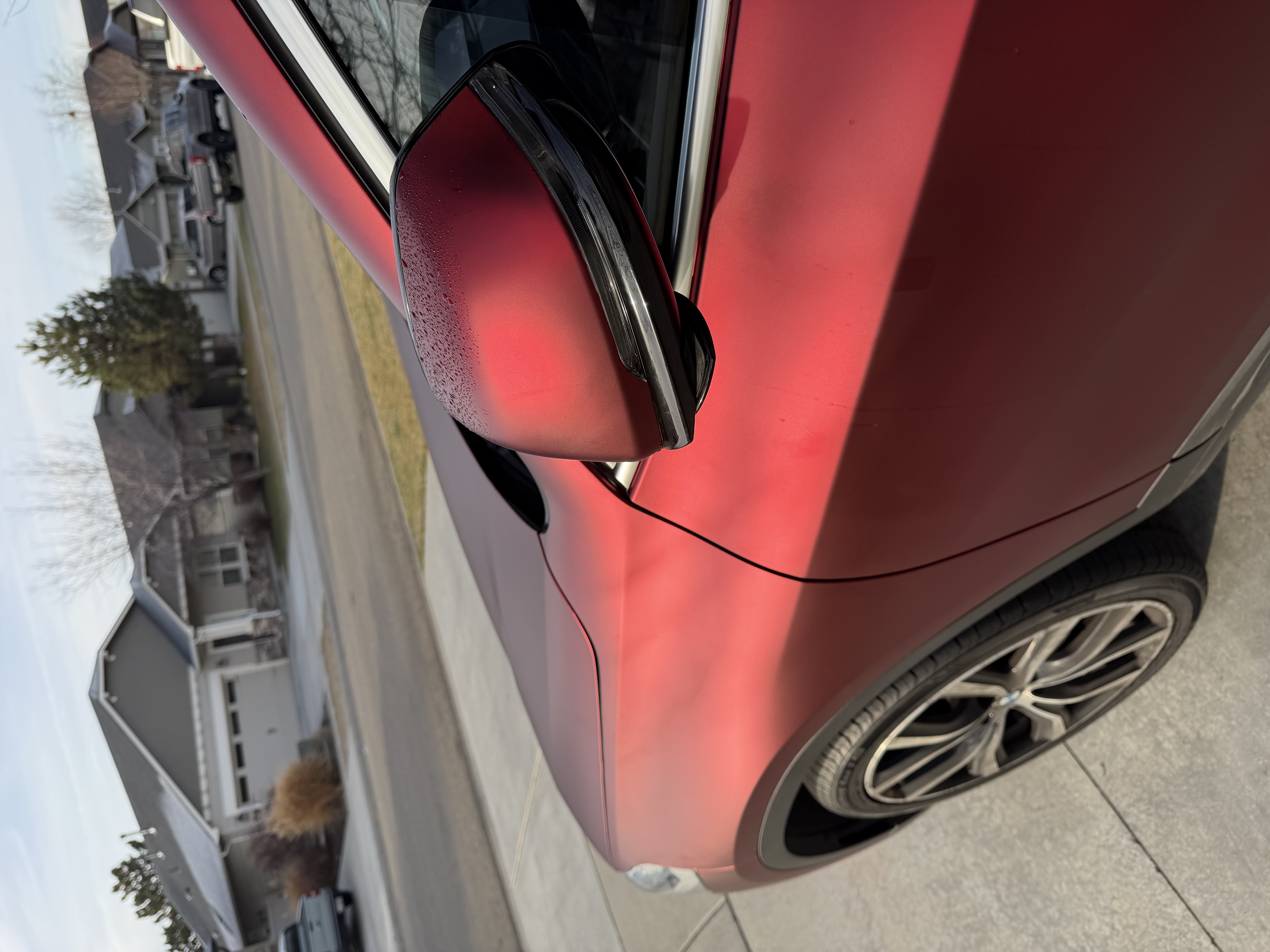 Ravoony Plus PET Matte Chrome Romanee Red Vinyl Car Wrap review Sajjad 00