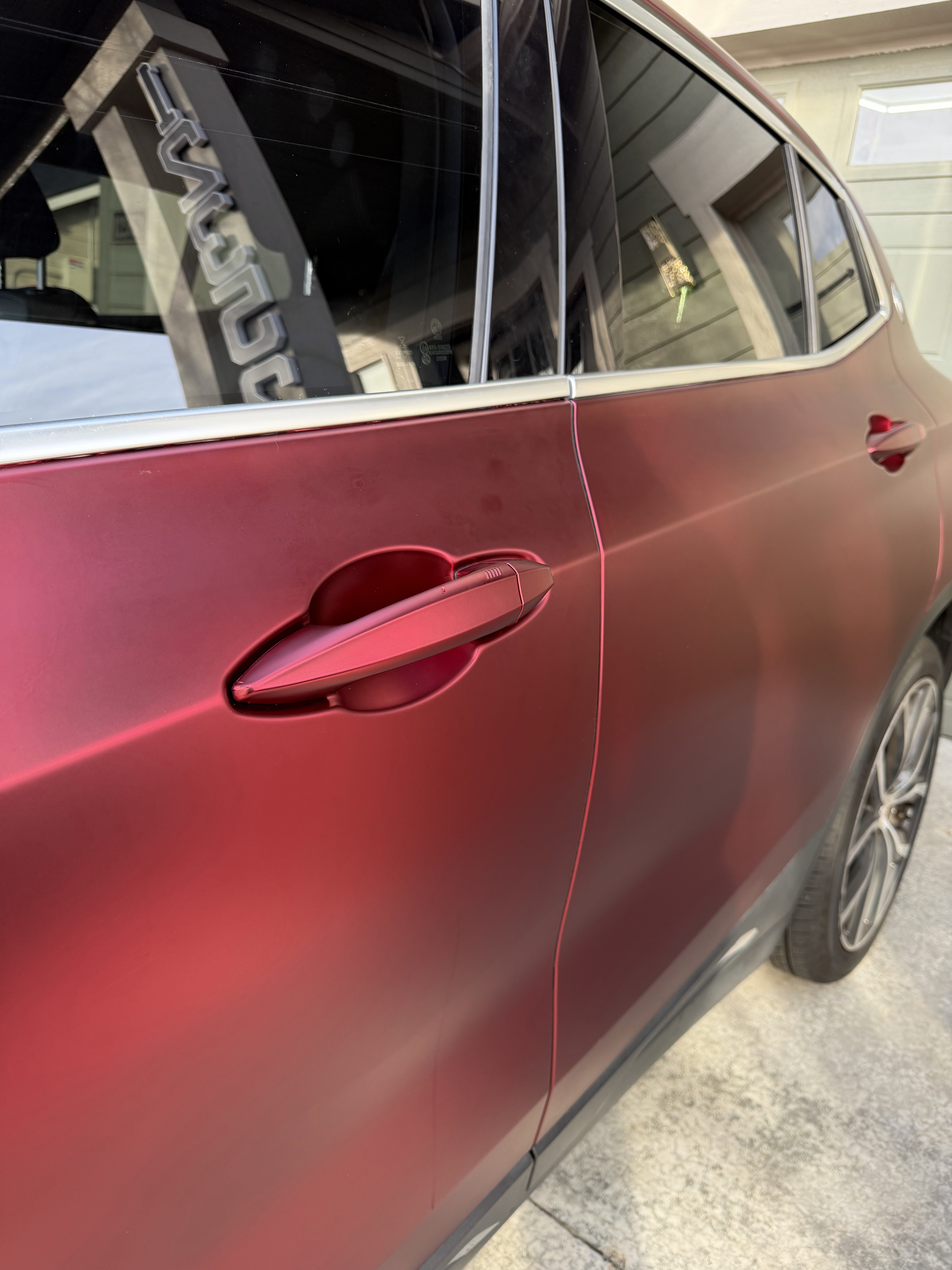 Ravoony Plus PET Matte Chrome Romanee Red Vinyl Car Wrap review Sajjad 01