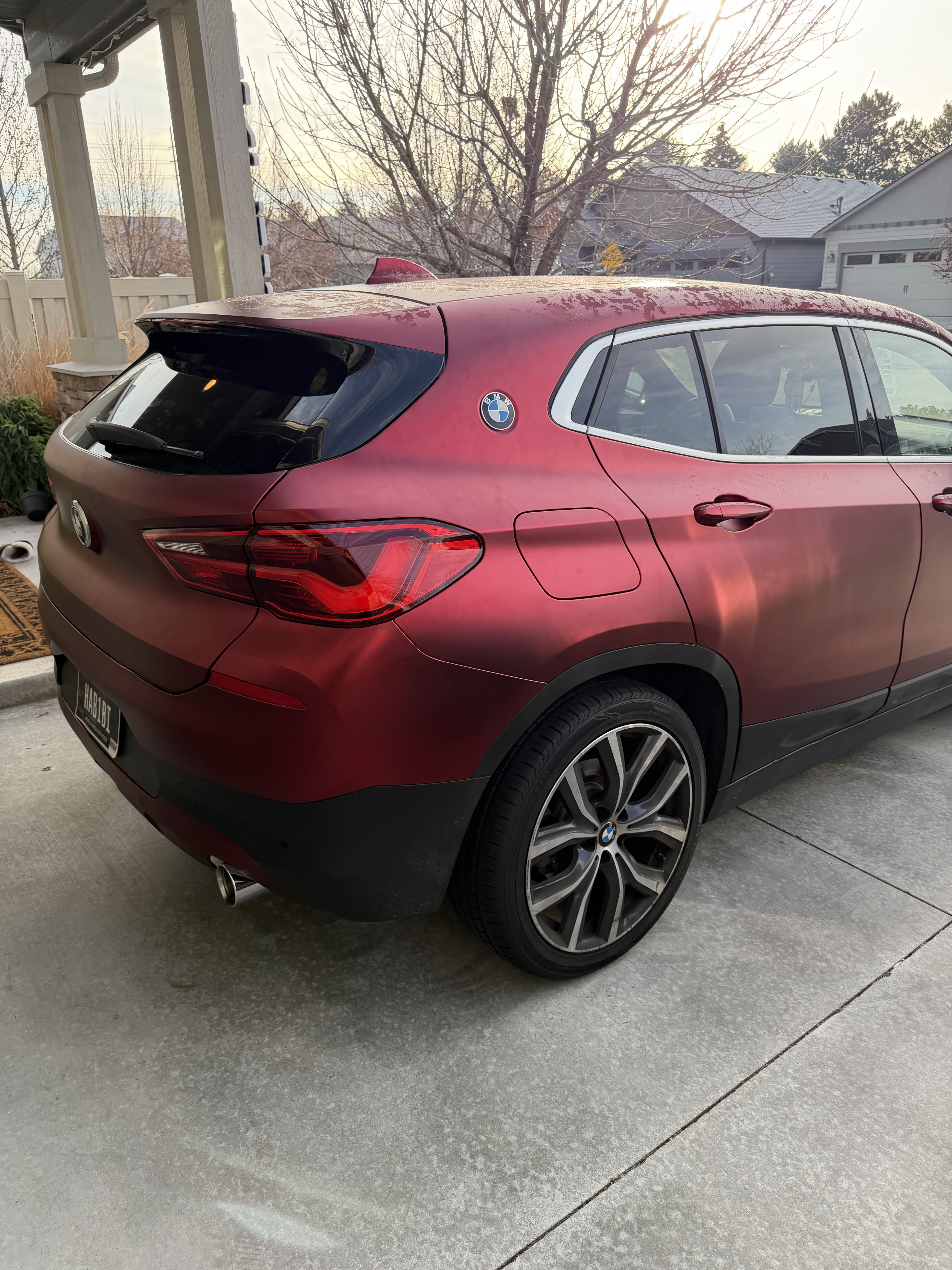 Ravoony Plus PET Matte Chrome Romanee Red Vinyl Car Wrap review Sajjad 03