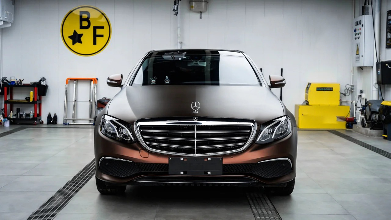 Ravoony Plus Ultimate Flat Coffee Brown Car Wrap review Vanguard Vehicle Skins 04