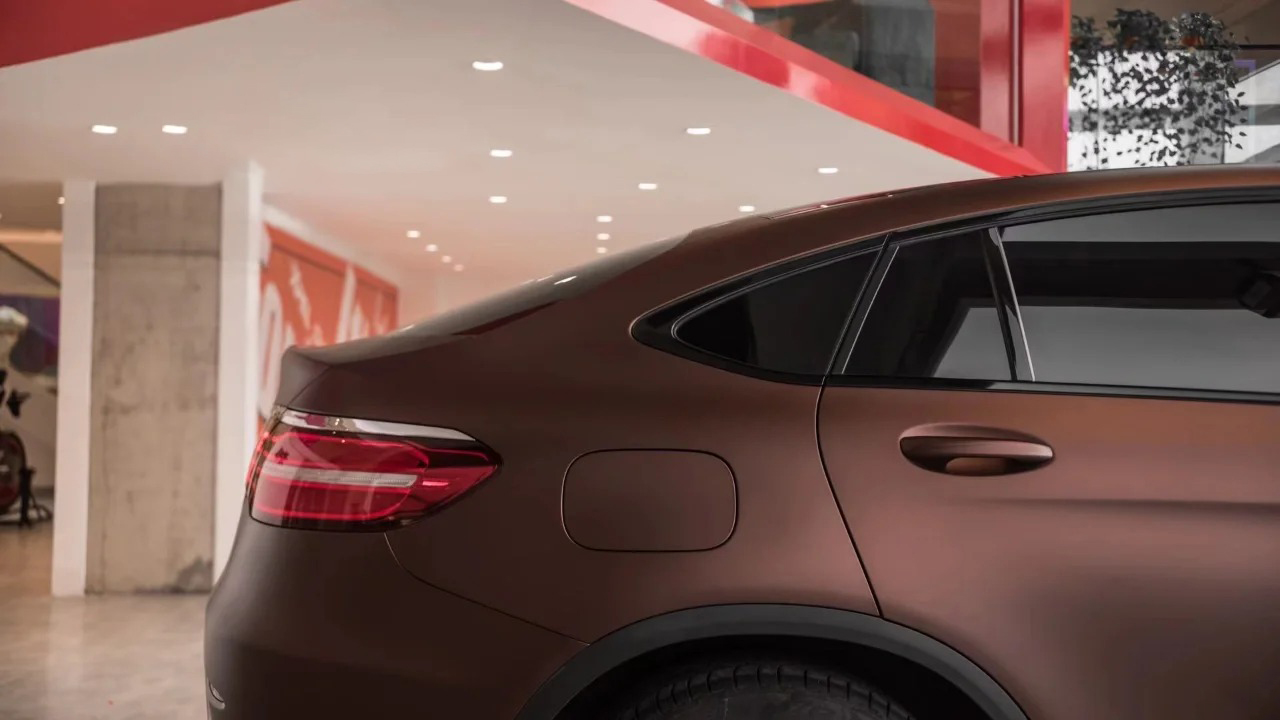 Ravoony Plus Ultimate Flat Coffee Brown Car Wrap review Anvil Auto Finishes 02