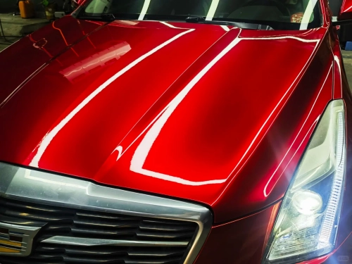 Ravoony Pro TPU Tesla Gloss Midnight Cherry Red PPF Film review 