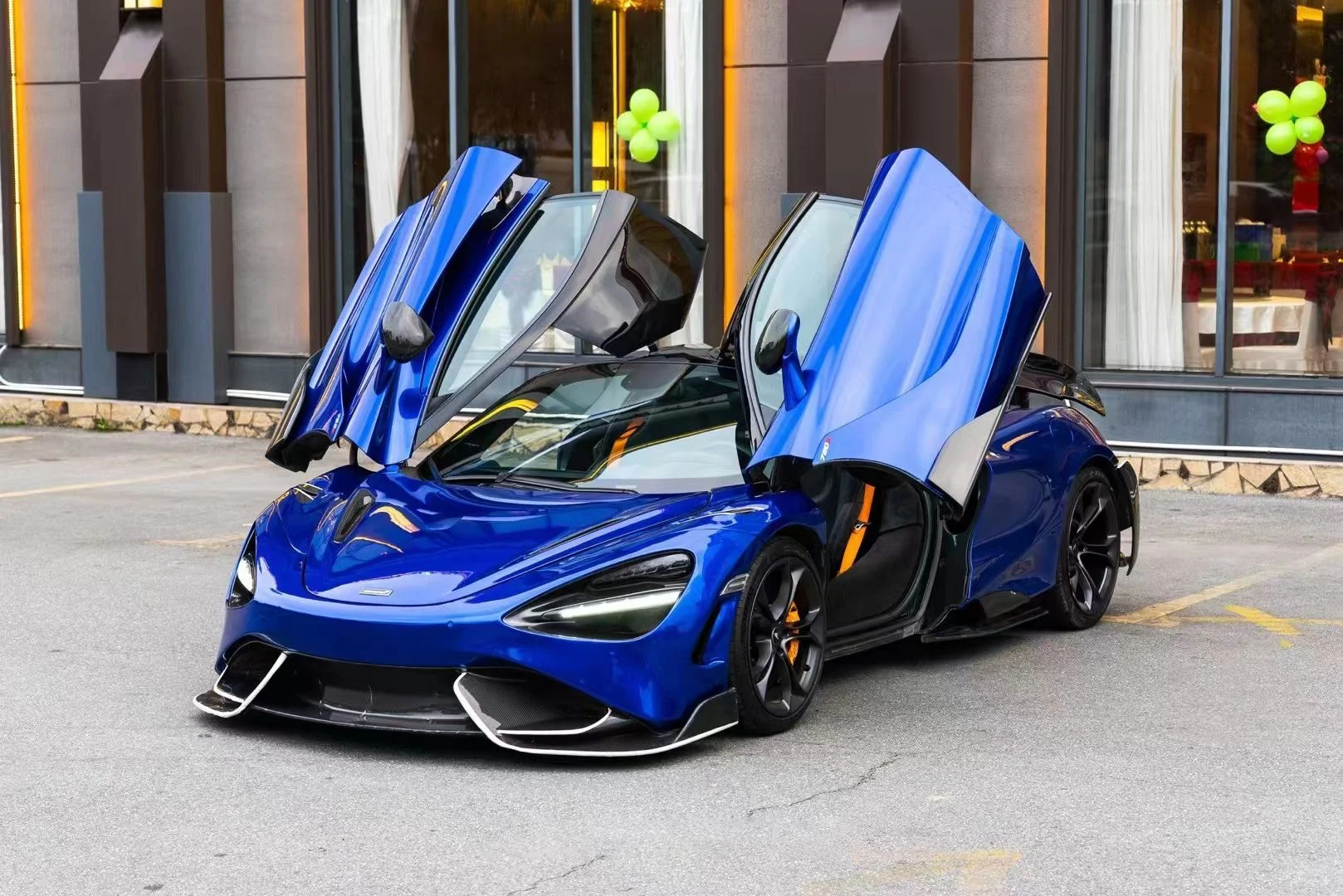 Ravoony Plus PET Tesla Gloss Deep Blue Vinyl Car Wrap review EV Wraps Studio 01