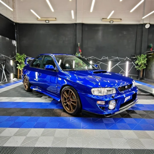 Ravoony Plus PET Tesla Gloss Deep Blue Vinyl Car Wrap review 