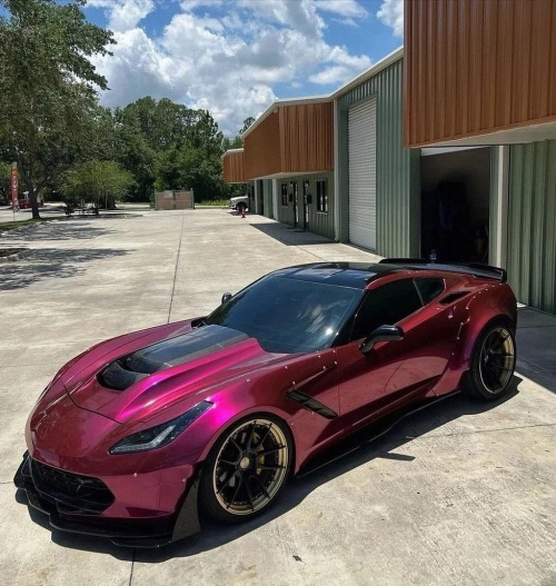 Ravoony Plus PET Tesla Gloss Deep Blue Vinyl Car Wrap review 