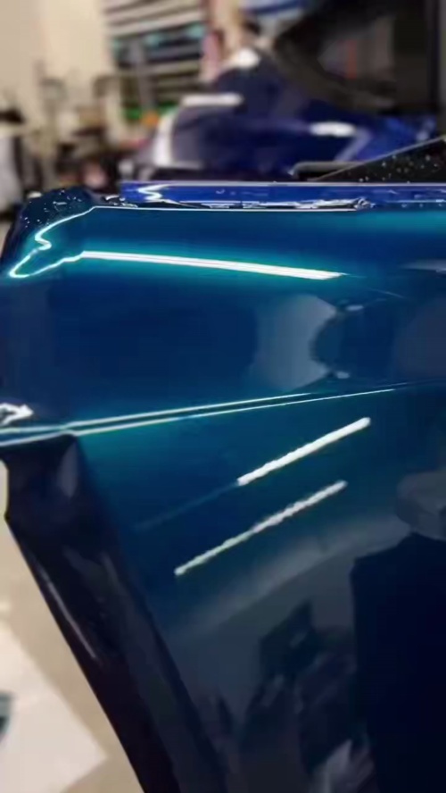 Ravoony Plus Glossy Liquid Metallic Interstellar Blue Car Vinyl Wrap review 