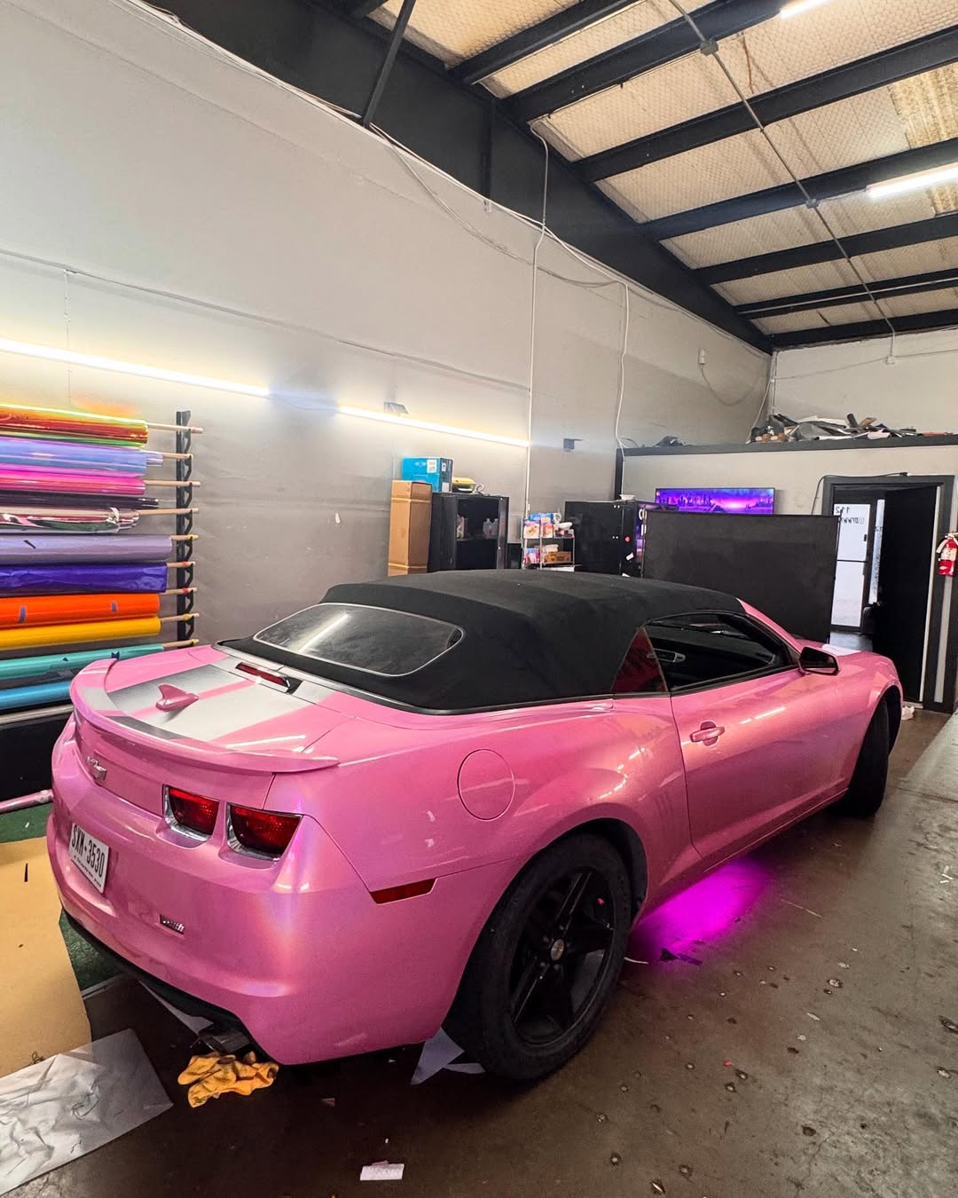Ravoony Plus PET Glossy Laser Pink Car Vinyl Wrap review Jaxon Reed 04