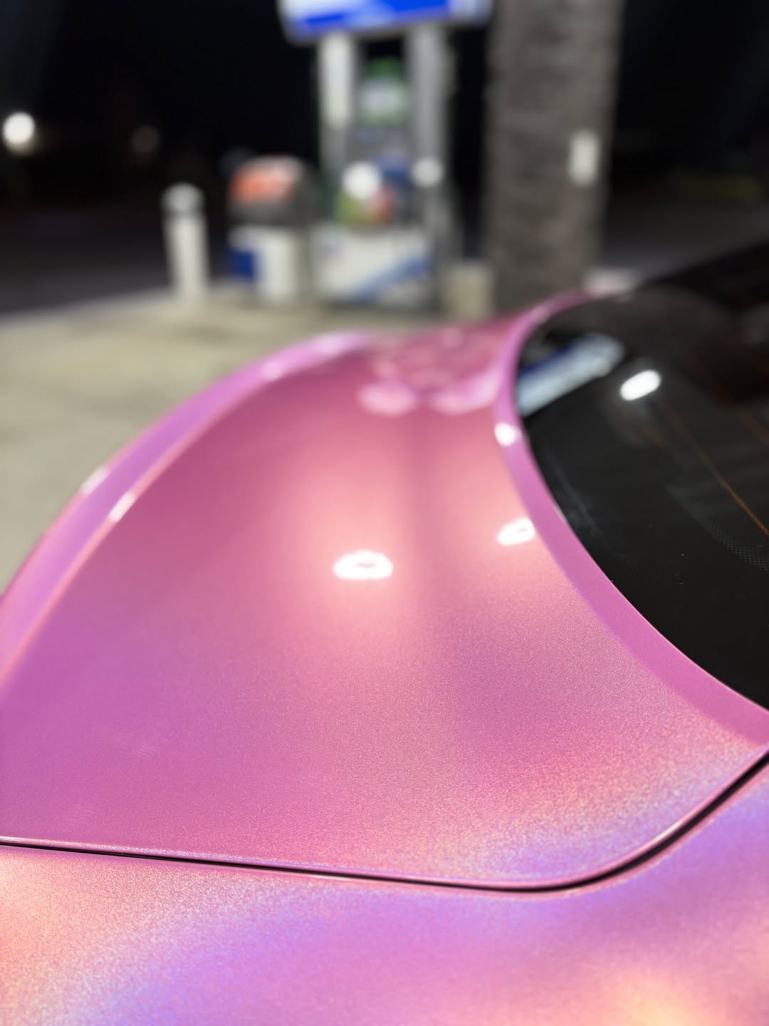Ravoony Plus PET Glossy Laser Pink Car Vinyl Wrap review Kairos Jones 05