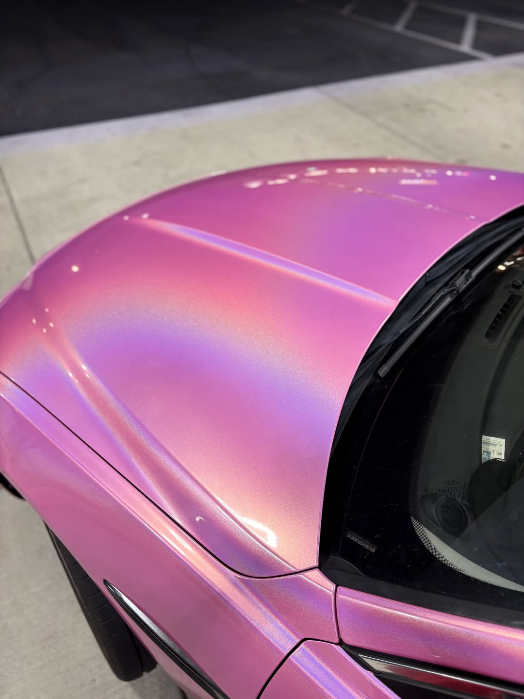 Ravoony Plus PET Glossy Laser Pink Car Vinyl Wrap review Kairos Jones 00