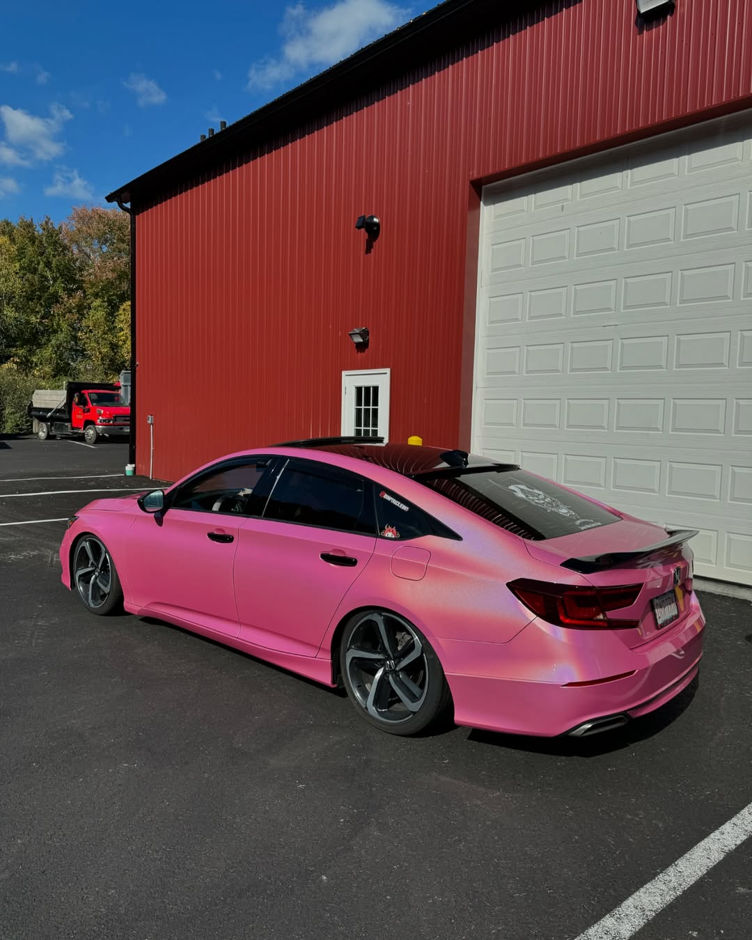 Ravoony Plus PET Glossy Laser Pink Car Vinyl Wrap review Rory Chen 06