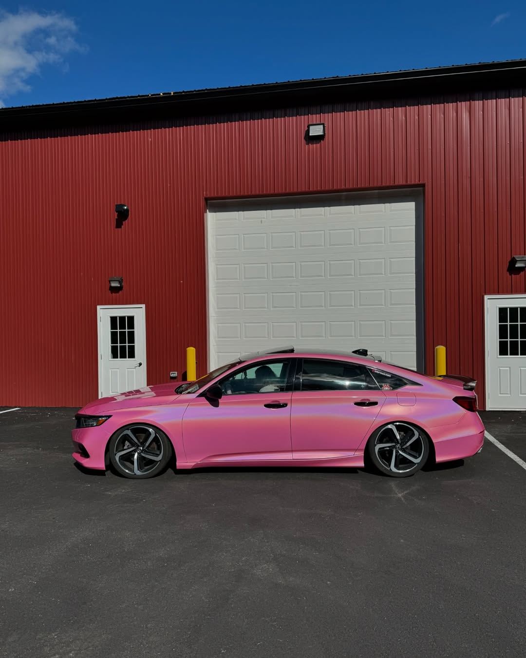 Ravoony Plus PET Glossy Laser Pink Car Vinyl Wrap review Rory Chen 07