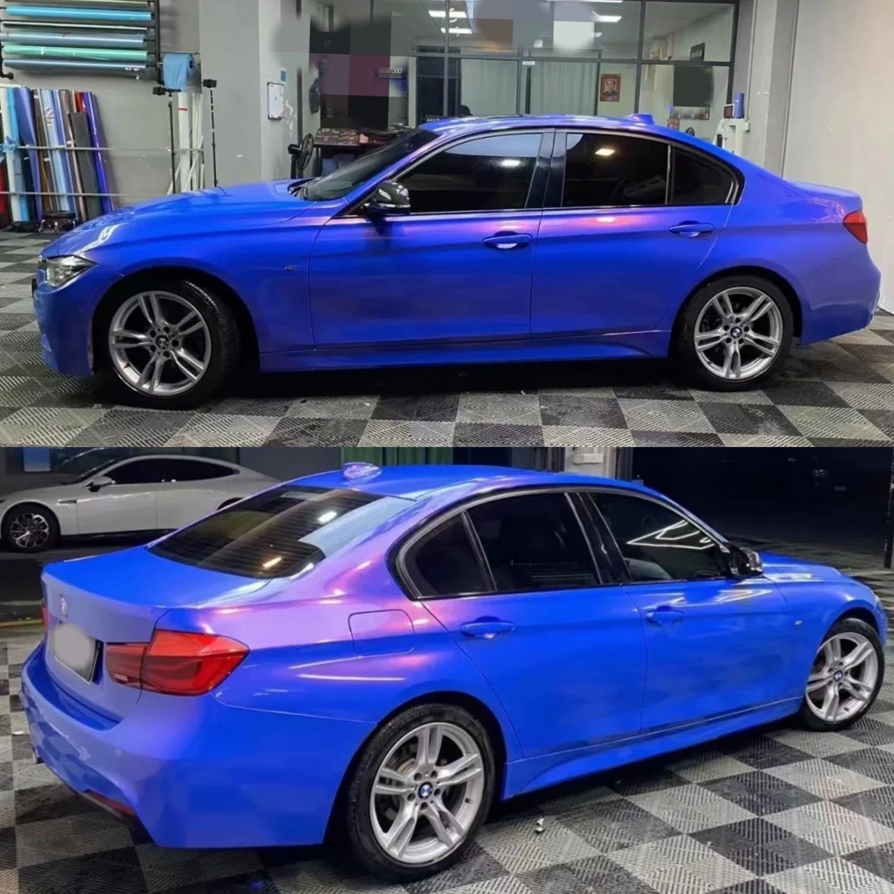 Ravoony Plus PET Glossy Diamond Blue Red Car Wrap review Zara Voss 00