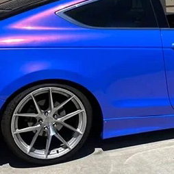 Ravoony Plus PET Glossy Diamond Blue Red Car Wrap review Rowan Ash 02