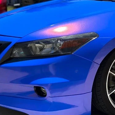 Ravoony Plus PET Glossy Diamond Blue Red Car Wrap review Rowan Ash 01