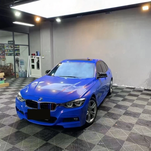 Ravoony Plus PET Glossy Diamond Blue Red Car Wrap review 