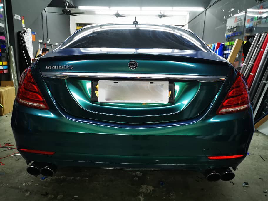   Ravoony Plus PET Glossy Royal Green Vinyl Car Wrap review Victoria Chen