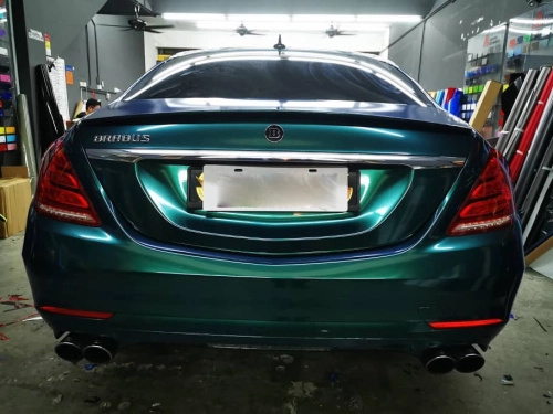   Ravoony Plus PET Glossy Royal Green Vinyl Car Wrap review 