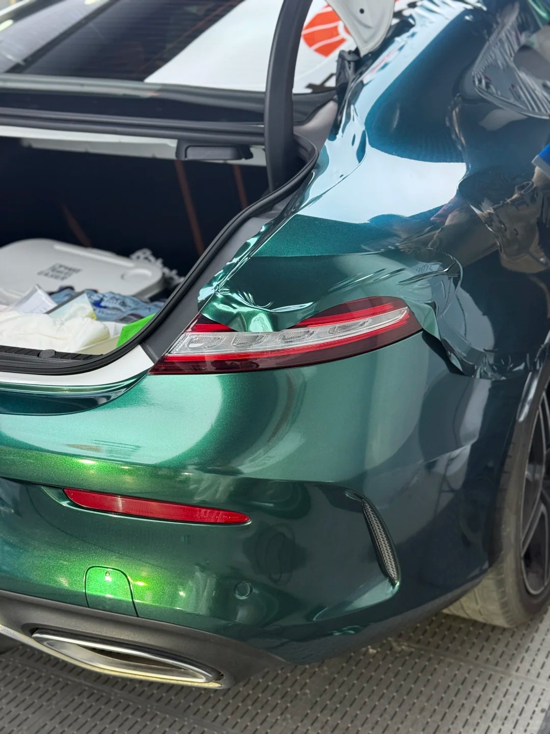   Ravoony Plus PET Glossy Royal Green Vinyl Car Wrap review Catherine O'Connell 03