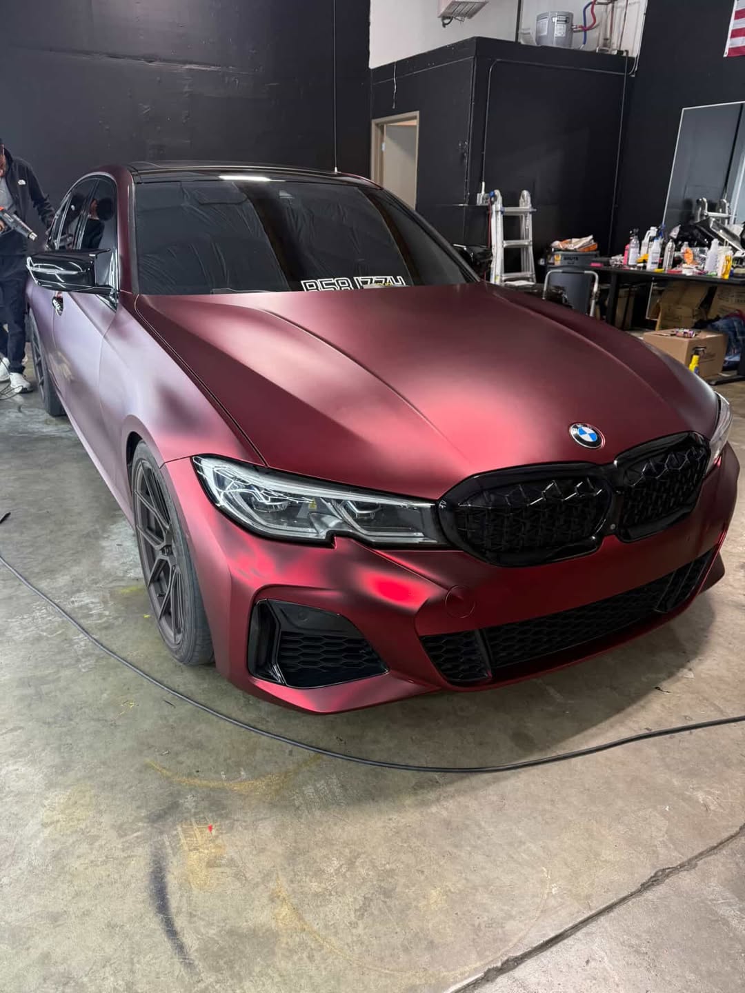 Ravoony Plus PET Matte Chrome Romanee Red Vinyl Car Wrap review Dylan Snyder 01