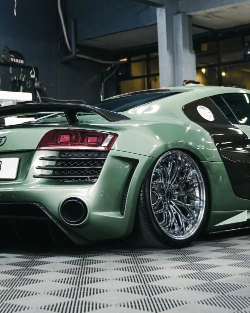 Ravoony Plus PET Ferrari Gloss Verde Francesca Green Vinyl Car Wrap review 