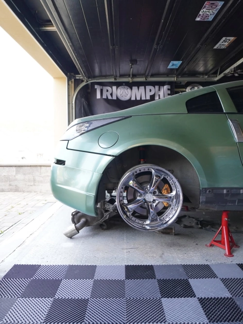 Ravoony Plus PET Ferrari Gloss Verde Francesca Green Vinyl Car Wrap review 