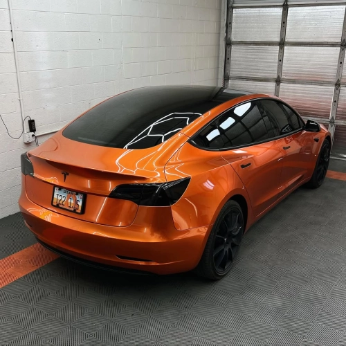 Ravoony Plus PET Glossy Metallic Copper Car Wrap review 