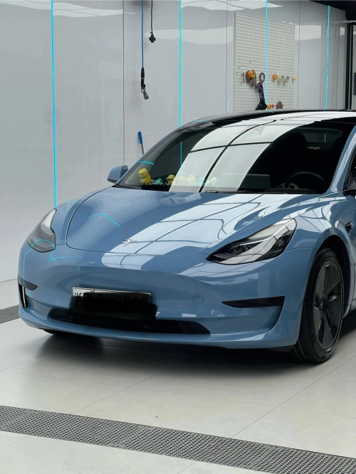 Ravoony Plus Gloss China Blue Car Vinyl Wrap review 